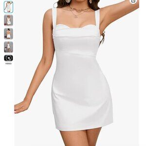 Little white backless dress